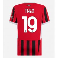 AC Milan Theo Hernandez #19 Domáci Ženy futbalový dres 2024-25 Krátky Rukáv